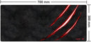 Havit Mouse Pad Grande Gamer MP860, 70 X 30 Cm, Tecido de Malha Fina, Base de Borracha Antiderrapante, Design com Bordas Costuradas, Útil para Cobrir Teclado, Mouse e Outros Objetos, Preto