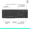 Combo Teclado e Mouse sem fio Logitech MK295 com Digitação e Clique Silencioso, Teclas de Mídia de Fácil Acesso, Conexão USB, Pilhas Inclusas e Layout ABNT2