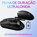 Mouse Gamer Sem Fio Logitech G305 LIGHTSPEED com 6 Botões Programáveis e Até 12.000 - Branco DPI - Branco