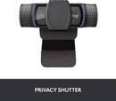Webcam Full HD Logitech C920s 1080p/30fps com Microfone Embutido e Tampa de Privacidade para Zoom/Teams/Meet ou até Criação de conteúdo - Preto