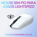 Mouse Gamer Sem Fio Logitech G305 LIGHTSPEED com 6 Botões Programáveis e Até 12.000 - Branco DPI - Branco