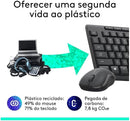 Combo Teclado e Mouse sem fio Logitech MK295 com Digitação e Clique Silencioso, Teclas de Mídia de Fácil Acesso, Conexão USB, Pilhas Inclusas e Layout ABNT2