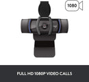 Webcam Full HD Logitech C920s 1080p/30fps com Microfone Embutido e Tampa de Privacidade para Zoom/Teams/Meet ou até Criação de conteúdo - Preto