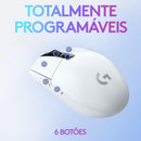 Mouse Gamer Sem Fio Logitech G305 LIGHTSPEED com 6 Botões Programáveis e Até 12.000 - Branco DPI - Branco