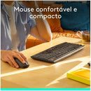Combo Teclado e Mouse sem fio Logitech MK295 com Digitação e Clique Silencioso, Teclas de Mídia de Fácil Acesso, Conexão USB, Pilhas Inclusas e Layout ABNT2