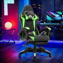 Cadeira Ergonômica Gamer Com Apoio Para Os Pés (Verde)