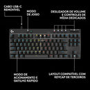 Teclado Gamer Com Fio Logitech G PRO X TKL RAPID com layout US, Switches Magnético- analógicos, Modo Rapid Trigger, Acionamento Ajustável, e RGB LIGHTSYNC - Preto