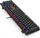 TECLADO MECÂNICO GAMER REDRAGON VALHEIM ILUMINAÇÃO RAINBOW PRETO SWITCH BROWN K608-R (PT-BROWN)