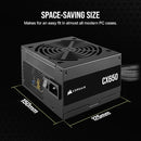 CORSAIR CX650 80 Plus Bronze Não Modular Baixo Ruído ATX 650 Watt Fonte de Alimentação - NA - Preto