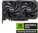 Placa de Video MSI RTX 5060 Shadow 2X OC, 8GB, GDDR7-912-V537-037